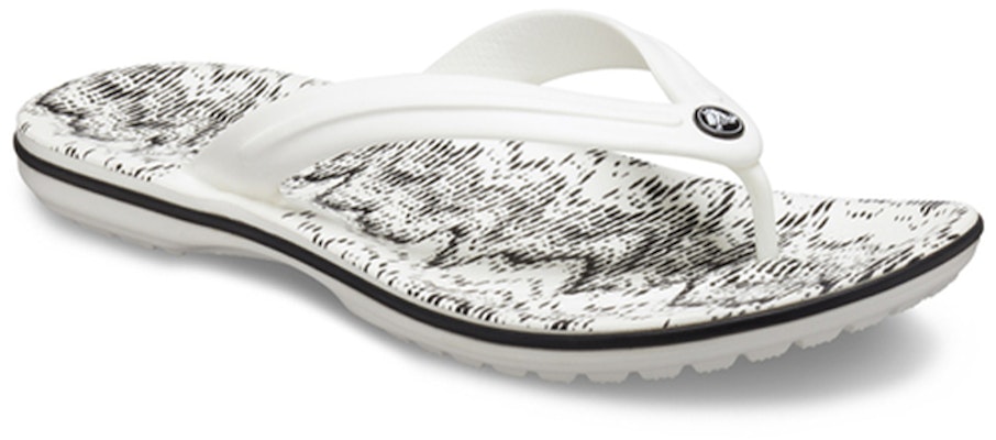 Crocs Selipar Jepun 'Corak Ombak Putih Hitam' 206475-103 Lookbook Crocs Selipar Jepun 'Corak Ombak Putih Hitam' 206475-103