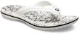 Crocs Selipar Jepun 'Corak Ombak Putih Hitam' 206475-103