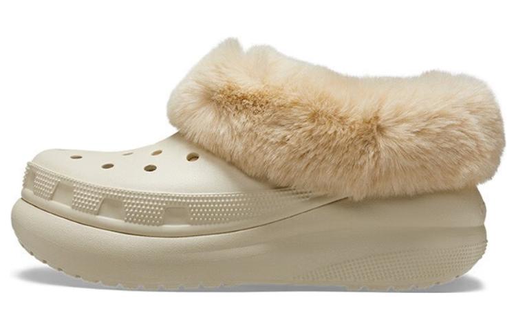 Crocs Furever Crush Shoe Clogs 'Bone' 208446-2Y2