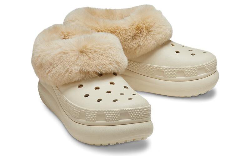 Shop Zuecos Crocs Furever Crush 'Bone'. 208446-2Y2