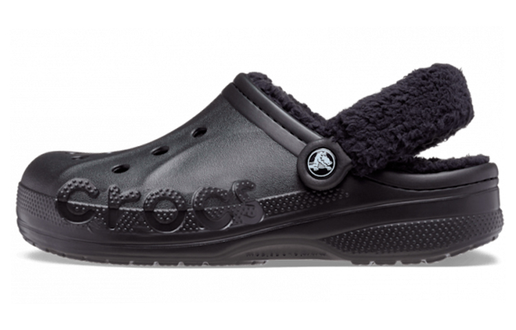 Crocs Fuzz Lined Clog 'Black' 206633-060