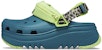 Crocs Hiker Xscape Cetakan Haiwan Clog 'Hijau Teal' 208605-9DB