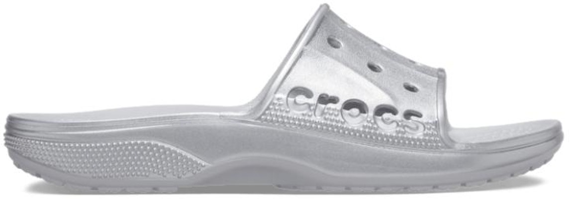 Crocs卡駱馳 BAYA II 金屬滑套 一字拖鞋 男女同款 銀色 Order Crocs卡駱馳 BAYA II 金屬滑套 一字拖鞋 男女同款 銀色