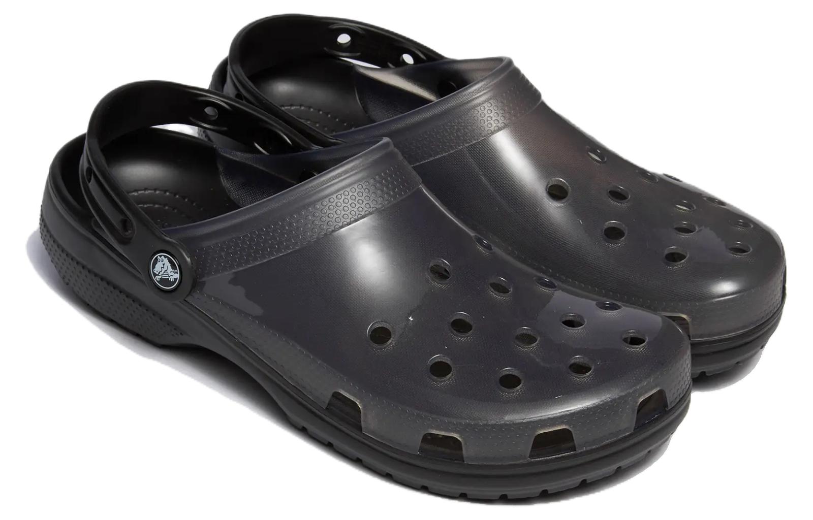 Order Crocs Jelly Crocs Transparent Black Unisex Sandals 206908-001