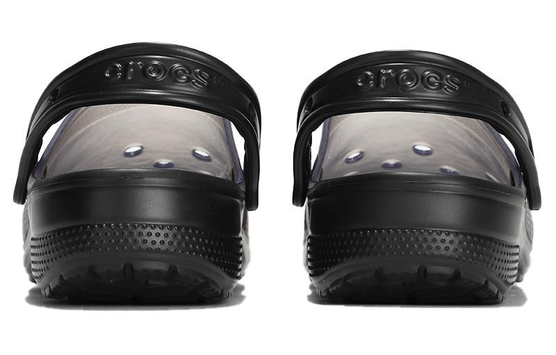 Shop Crocs Jelly Crocs Transparent Black Unisex Sandals 206908-001