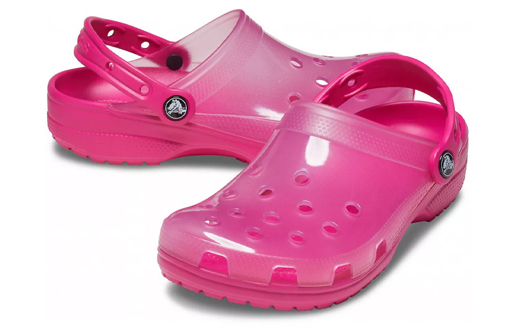Shop Crocs Jelly Crocs Transparent Red Unisex Sandals 206908-6X0