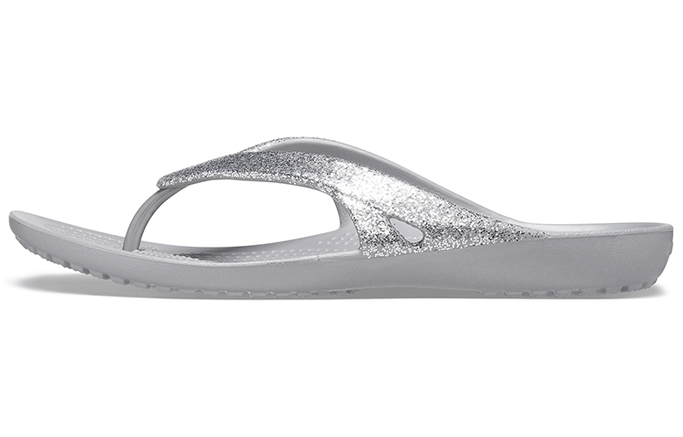 Crocs Kadee II Minimalistic Cozy Sports Slippers Unisex Silver 207314-040