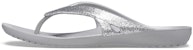 Crocs Kadee II Selipar Sukan Minimalis Uniseks Perak Cozy 207314-040