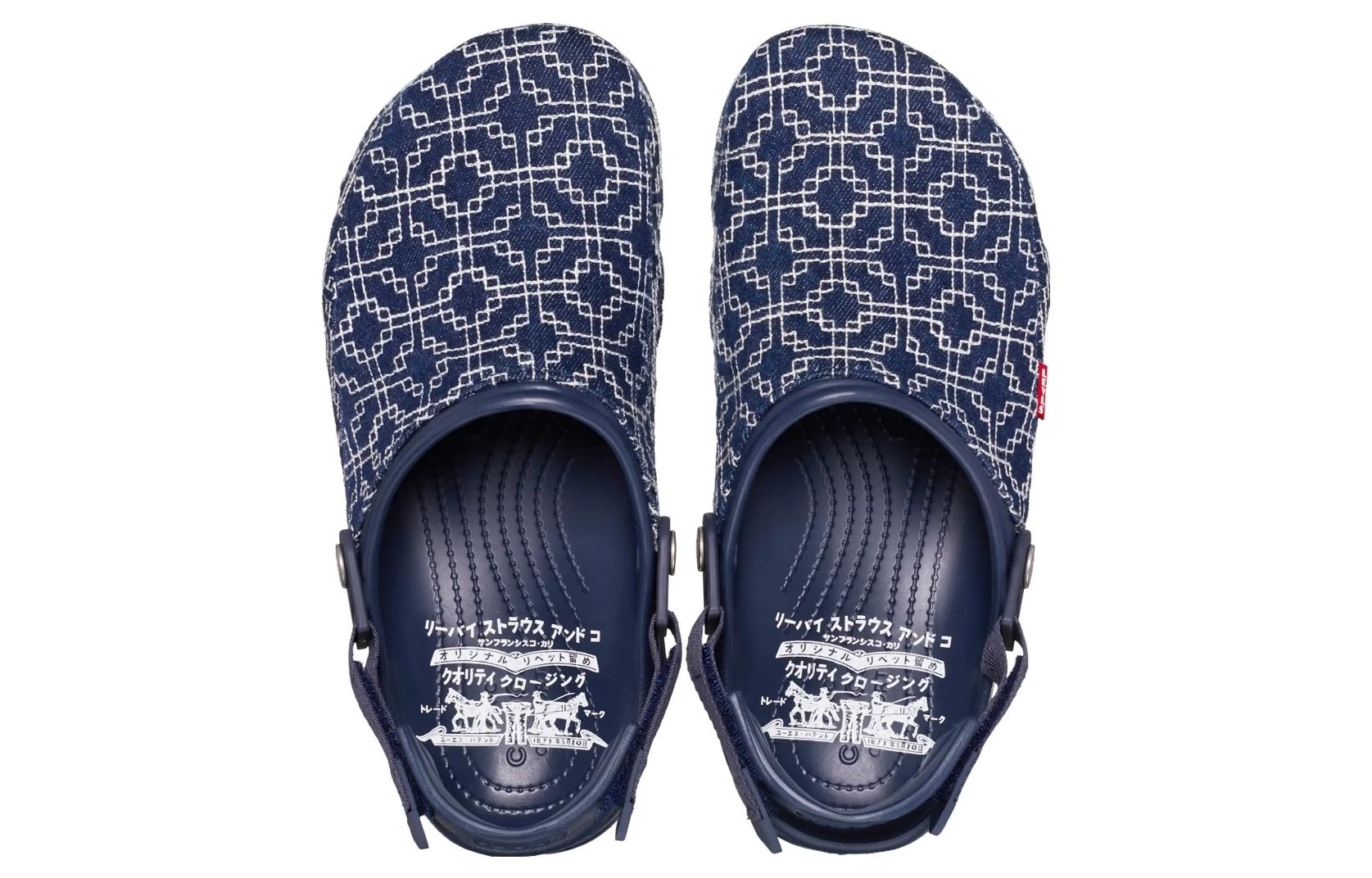 Shop Crocs Levi's x Classic All-Terrain Clog 'Sashiko - Biru Tua' 208917-410