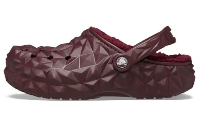 Crocs Lined Geometric Clogs 'Dark Cherry' 210069-6WD