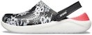 Crocs Lite Ride Hyper Floral Clogs 'Hitam Putih Merah' 205848-97J