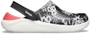 Crocs Lite Ride Hyper Floral Clogs 'Hitam Putih Merah' 205848-97J