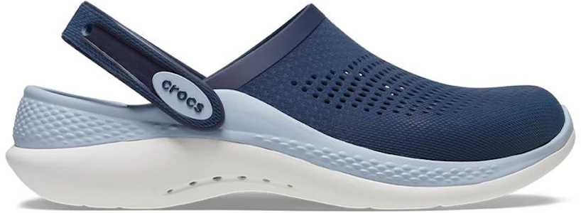 Lookbook Crocs卡駱馳 LiteRide360 閃電鞋 克駱格沙灘洞洞涼鞋 男女同款 深藍