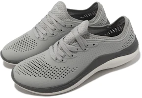 Lookbook Crocs卡洛斯 LiteRide 360 Pacer M 舒適百搭 減震耐磨透氣 低筒 生活休閒鞋 男女款 灰色