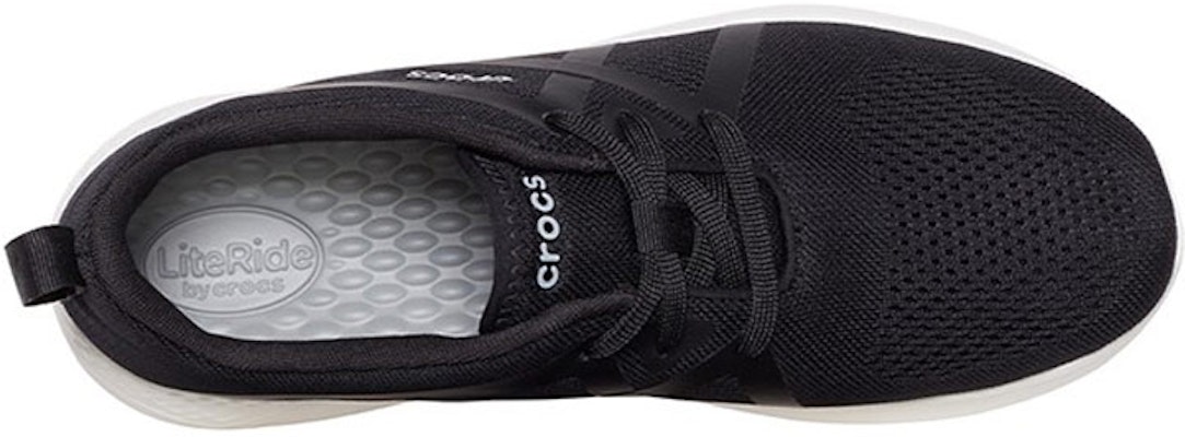 Crocs LiteRide Modform Lace Sneakers 'Black White' 206070-066 Shop Crocs LiteRide Modform Lace Sneakers 'Black White' 206070-066