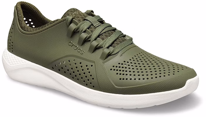 Crocs Literide Pacer 'Army Green White' 204967-37P Lookbook Crocs Literide Pacer 'Army Green White' 204967-37P