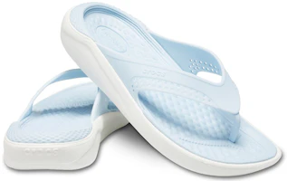Shop Crocs LiteRide Strand Bequem Stylisch Unisex Hellblaue Hausschuhe 205182-4KA