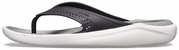 Crocs LiteRide Beach Flip-Flops Black Gray 'Black Grey' 205182-05M Crocs LiteRide Beach Flip-Flops Black Gray 'Black Grey' 205182-05M