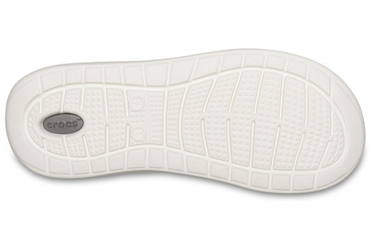 Shop Crocs 卡駱馳 LiteRide 沙灘人字拖鞋 黑灰