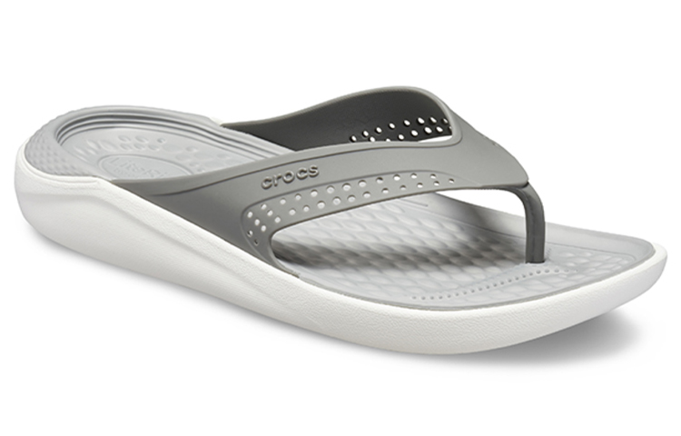 Order Crocs LiteRide Strand Grijs Slippers 205182-06J