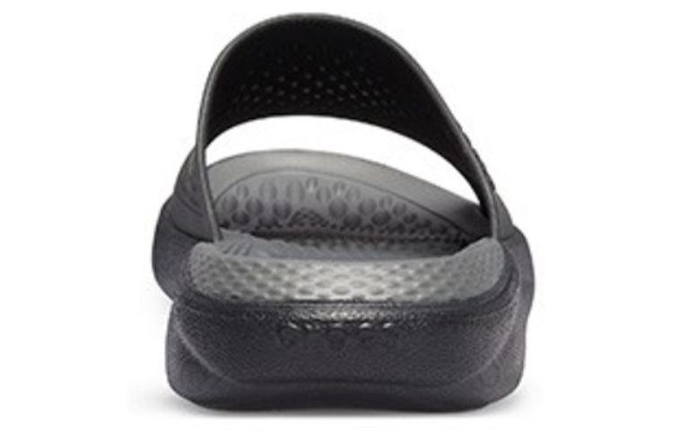Shop Crocs LiteRide 涼拖 黑灰