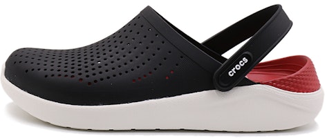 Crocs LiteRide Black Sandals 'Black White' 204592-066 Crocs LiteRide Black Sandals 'Black White' 204592-066