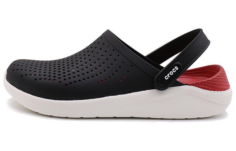 Crocs LiteRide Black Sandals 'Black White' 204592-066