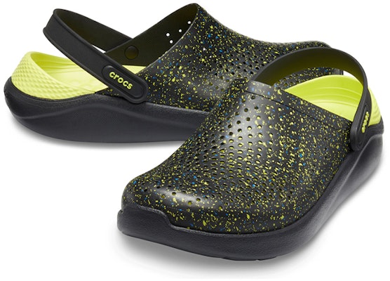 Crocs LiteRide Clog 'Star Sky Black Yellow' 205939-060 Shop Crocs LiteRide Clog 'Star Sky Black Yellow' 205939-060