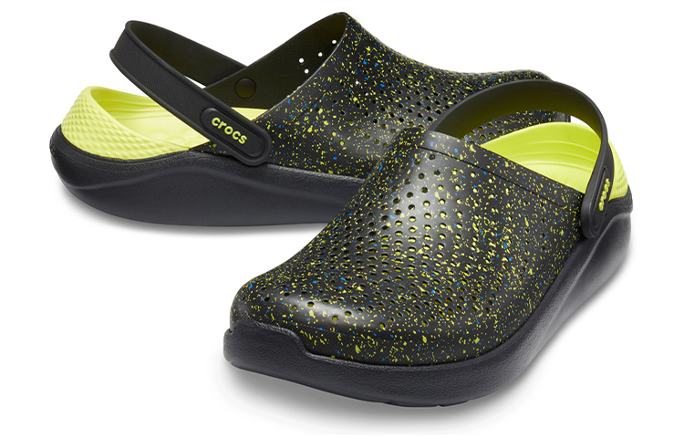 Shop Crocs LiteRide Clog 'Star Sky Black Yellow' 205939-060
