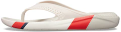 Buy Crocs LiteRide Colorblock Slides 'White Red' 205625-6PL