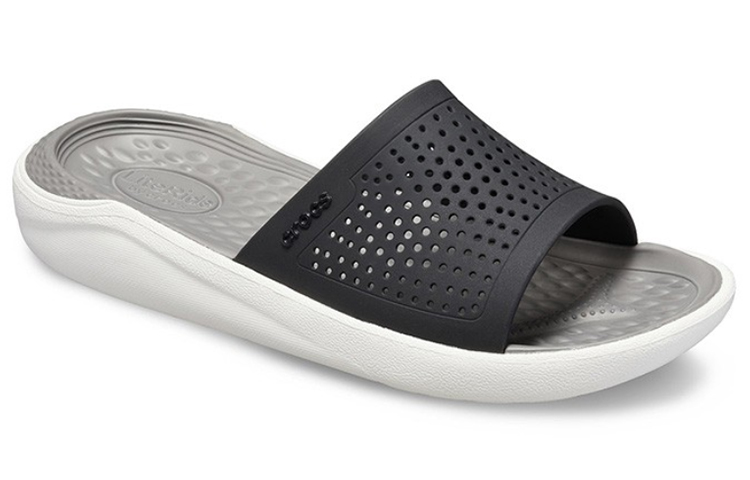 Order Crocs LiteRide Selipar Fesyen Unisex kelabu cerah 205183-05M