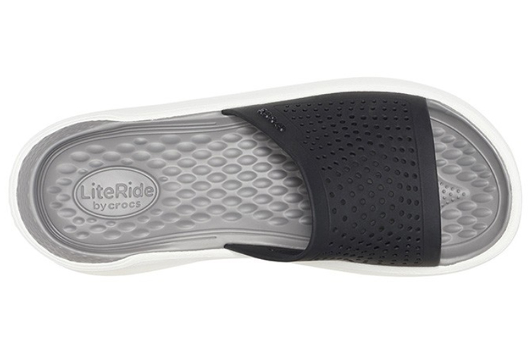 Lookbook Crocs LiteRide Selipar Fesyen Unisex kelabu cerah 205183-05M