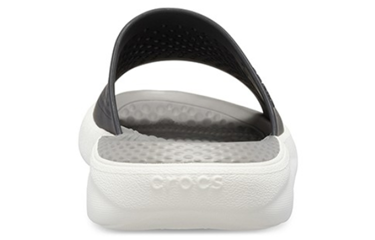 Shop Crocs LiteRide Selipar Fesyen Unisex kelabu cerah 205183-05M
