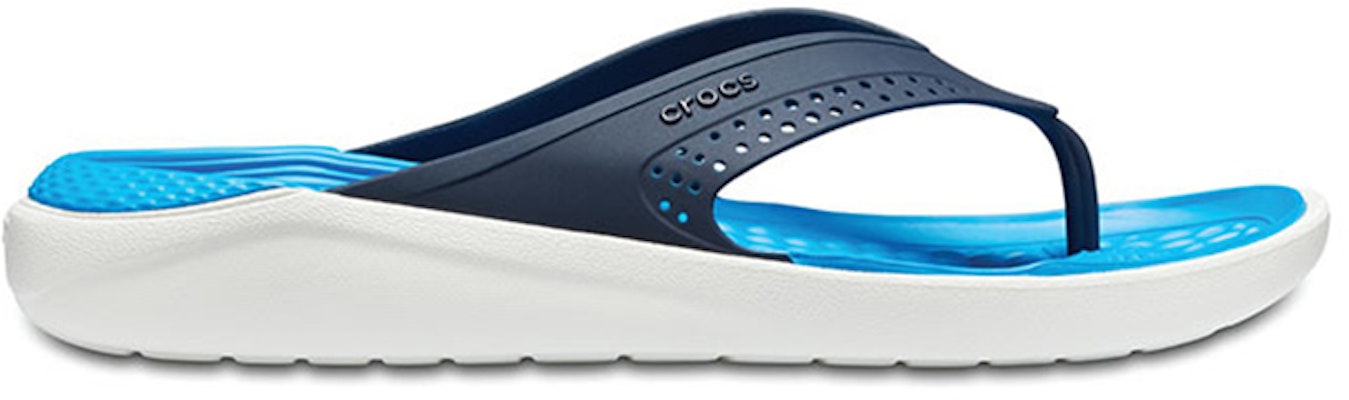 Crocs LiteRide Flip 'Blue White' 205182-462 Order Crocs LiteRide Flip 'Blue White' 205182-462