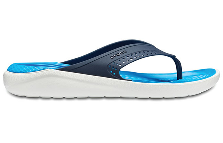 Order Crocs LiteRide Flip ''Blau Weiß'' 205182-462