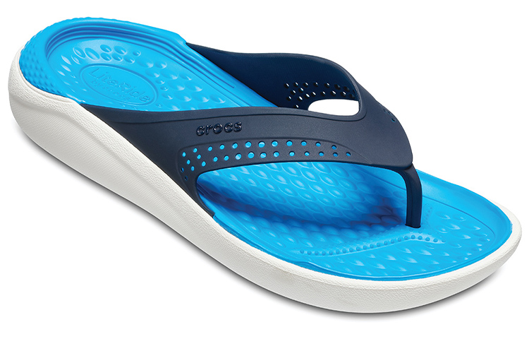Lookbook Crocs LiteRide Flip ''Blau Weiß'' 205182-462