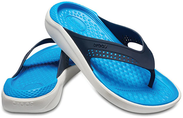 Crocs LiteRide Flip ''Blau Weiß'' 205182-462 Shop Crocs LiteRide Flip ''Blau Weiß'' 205182-462