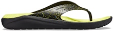 Order Crocs LiteRide Selipar Jepun 'Hitam Kuning' 205940-060