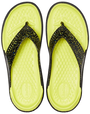 Crocs LiteRide Flip Flops 'Black Yellow' 205940-060 Purchase Crocs LiteRide Flip Flops 'Black Yellow' 205940-060