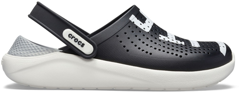 Crocs LiteRide Logo Clogs 'Hitam Putih' 205554-066 Order Crocs LiteRide Logo Clogs 'Hitam Putih' 205554-066
