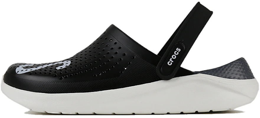 Sandal Crocs LiteRide Logo Unisex Hitam 'Black White' dengan Desain Berongga 205893-066 Buy Sandal Crocs LiteRide Logo Unisex Hitam 'Black White' dengan Desain Berongga 205893-066