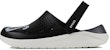 Crocs LiteRide LOGO Sandal Uniseks Hitam 'Black White' untuk Malaysia 205893-066