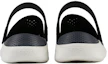 Lookbook Sandal Crocs LiteRide Logo Unisex Hitam 'Black White' dengan Desain Berongga 205893-066