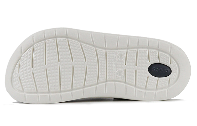 Shop Sandal Crocs LiteRide Logo Unisex Hitam 'Black White' dengan Desain Berongga 205893-066