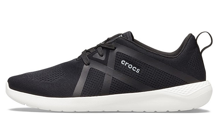 Crocs LiteRide Modform Lace Sneakers 'Black White' 206070-066