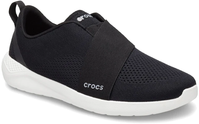 Crocs卡駱馳 LiteRide Modform Slip-On 輕便透氣減震 低幫 跑步鞋 男女同款 黑白 Lookbook Crocs卡駱馳 LiteRide Modform Slip-On 輕便透氣減震 低幫 跑步鞋 男女同款 黑白