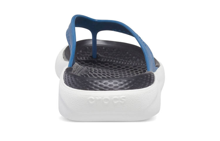 Details for Crocs LiteRide Outdoor Beach Flip-Flops Black Blue 205182-4SB