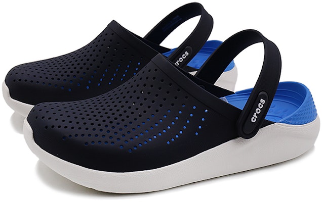 Crocs LiteRide Outdoor Flat Heel Sports Blue Sandals 204592-462 Order Crocs LiteRide Outdoor Flat Heel Sports Blue Sandals 204592-462