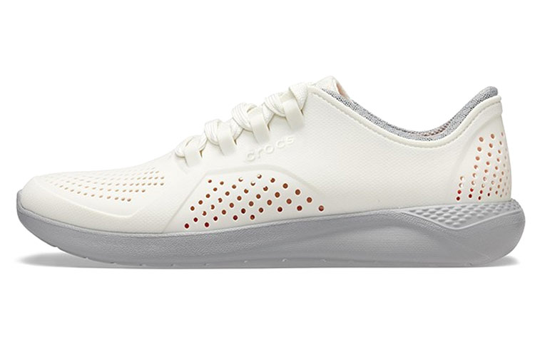 Crocs LiteRide Pacer 'Almost White Slate Grey' 204967-1CS