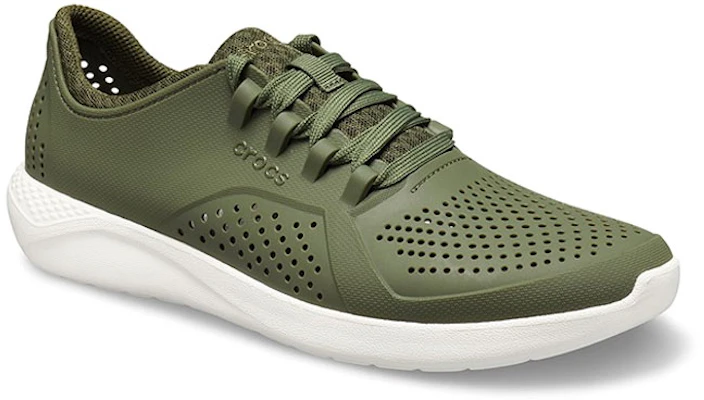 Crocs LiteRide Pacer '军绿色白色' 运动鞋 204967-37P Lookbook Crocs LiteRide Pacer '军绿色白色' 运动鞋 204967-37P